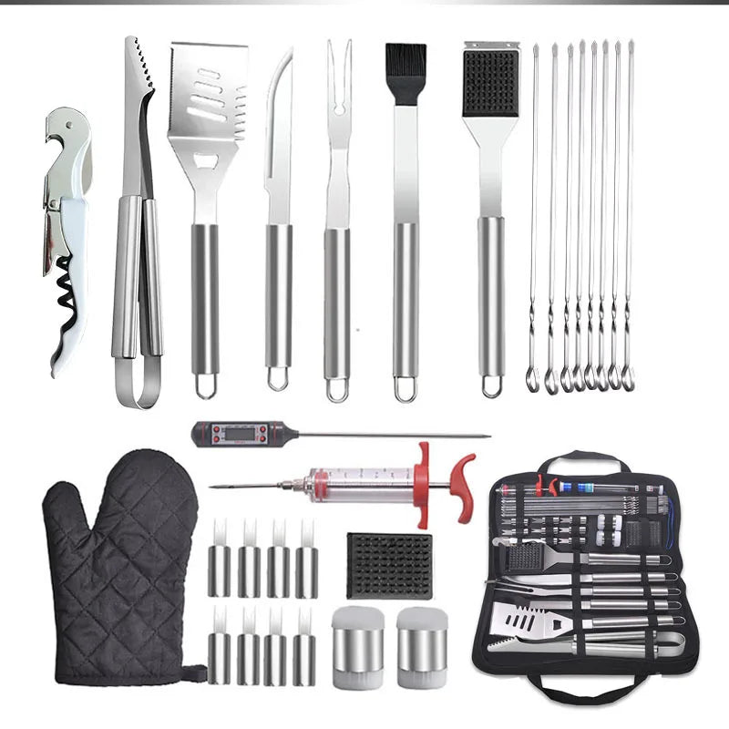 Custom Portable Camping Outdoor Picnic Accessories Storage Bags BBQ Tools Set
