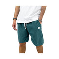 Men's Casual Summer Beach Gym Shorts Breathable Lightweight Corduroy Elastic Mid Waist Drawstring Mesh Solid Colored Loose Fit