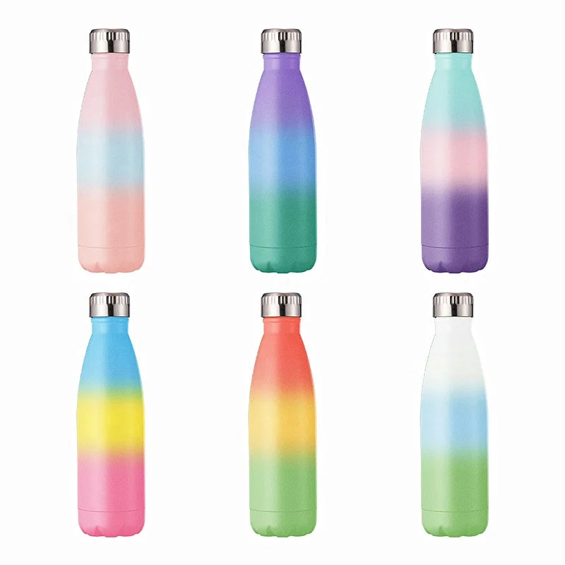 Leakpoof Double Wall Vacuum Flask Standard Mouth 500ml Vacuum Insulated Thumbler Stainless Steel Tumbler