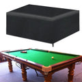 Black Dust-Proof and Waterproof 210D Oxford Cloth + PU Coating Adjustable 7Ft/8Ft/9Ft Pool Table Snooker Cover Accessory