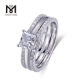 Messi Gems 18K White Gold Solitaire Engagement  Wedding Lab Grown Diamond  Suit Ring Jewelry