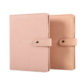 Personalised Luxury Pu Leather Organizer Planners A5 Notebook Handmade Leather Bound Engrave Refillable Journal With Pen
