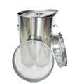 Stainless Steel 304 Honey Barrel 100kg Beekeeping Equipment Apiculture Honey Tank with Filter for Honey Storage