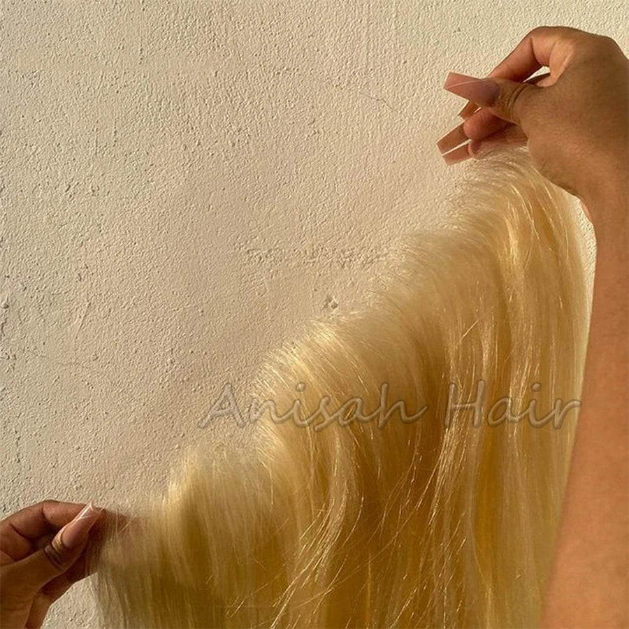 HD Thin for Lace Frontal Closure in #613 Blonde Color 13*6 13*4 5*5 6*6 Sizes Remy Human Hair Transparent Lace Frontal Vendor