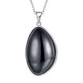 Wholesale 925 Sterling Silver Gemstone Handmade Jewelry for Gifting Natural Black Onyx Quartz Promise Necklace