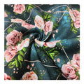 Green Floral Custom Print Polyester Waterproof Cotton Canvas Fabric for Bags