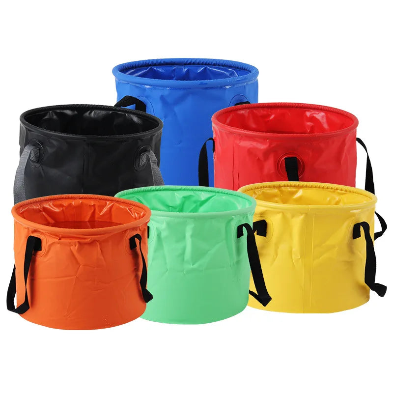 IRONDONKEY Outdoor 30L Camping Gear Tarpaulin Basin Lightweight Wash Durable Multifunctional Portable Folding Water Bucket