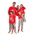 Wholesale Cotton Breathable Long Sleeved Sleepwear Plaid Trousers with Front Logo Christmas Family Pajama Set for Summer Spring