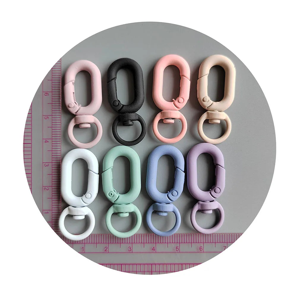 Diy Jewelry Accessories Keychains Matte Color Paint Lobster Buckle Key Chain Handmade DIY Key Ring Keychains