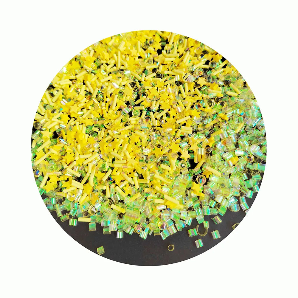 Wholesale Yellow Bingsu Soft Polymer Bars Miniature Sparkle 1kg All-Level Clay Tiles Perfect for Family Bonding