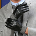Wholesale Fashion Warm Touch Screen Winter PU Leather Driving Gloves