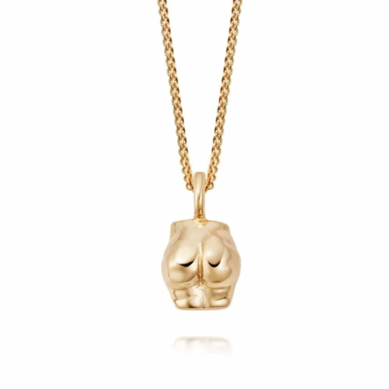 Joolim Jewelry 18K Gold Plated Charm Body Pendant Necklace Trendy Necklace