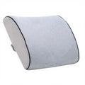 WJ-147 Advanced Memory Foam Lumbar Support Pillow Massage Velvet Backrest for Office Chair Car Seat-Nursing Camping Removable