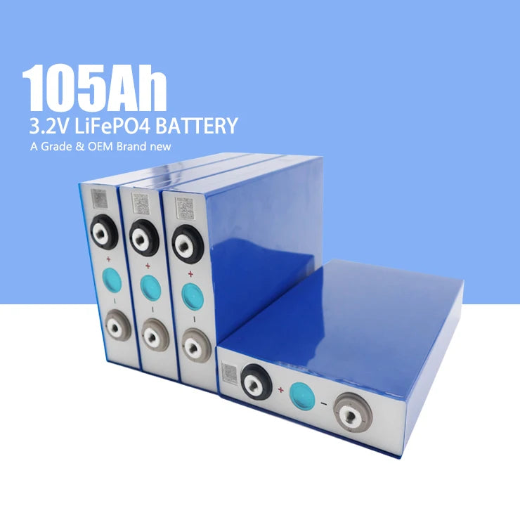 100Ah 102Ah  105AH LiFePO4 Battery Rechargeable Lithium Ion Battery 105Ah Prismatic LiFePO4 Cell