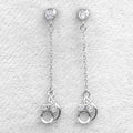 Sterling Silver 5*5mm Semi Mount Line Earrings Empty Support Blank Claws Setting S925 Base Without Center Stone for DIY Inlay