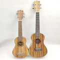 UK-Z26 Concert and Tener 23" 26" Zebra Wood Ukuleles MegaBDM