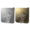 Hot Waterproof Foldable PVC Wall Hanger Transparent Kitchen Bathroom Hooks for Hanging Wall with Sticky Hooks Clothing Storage