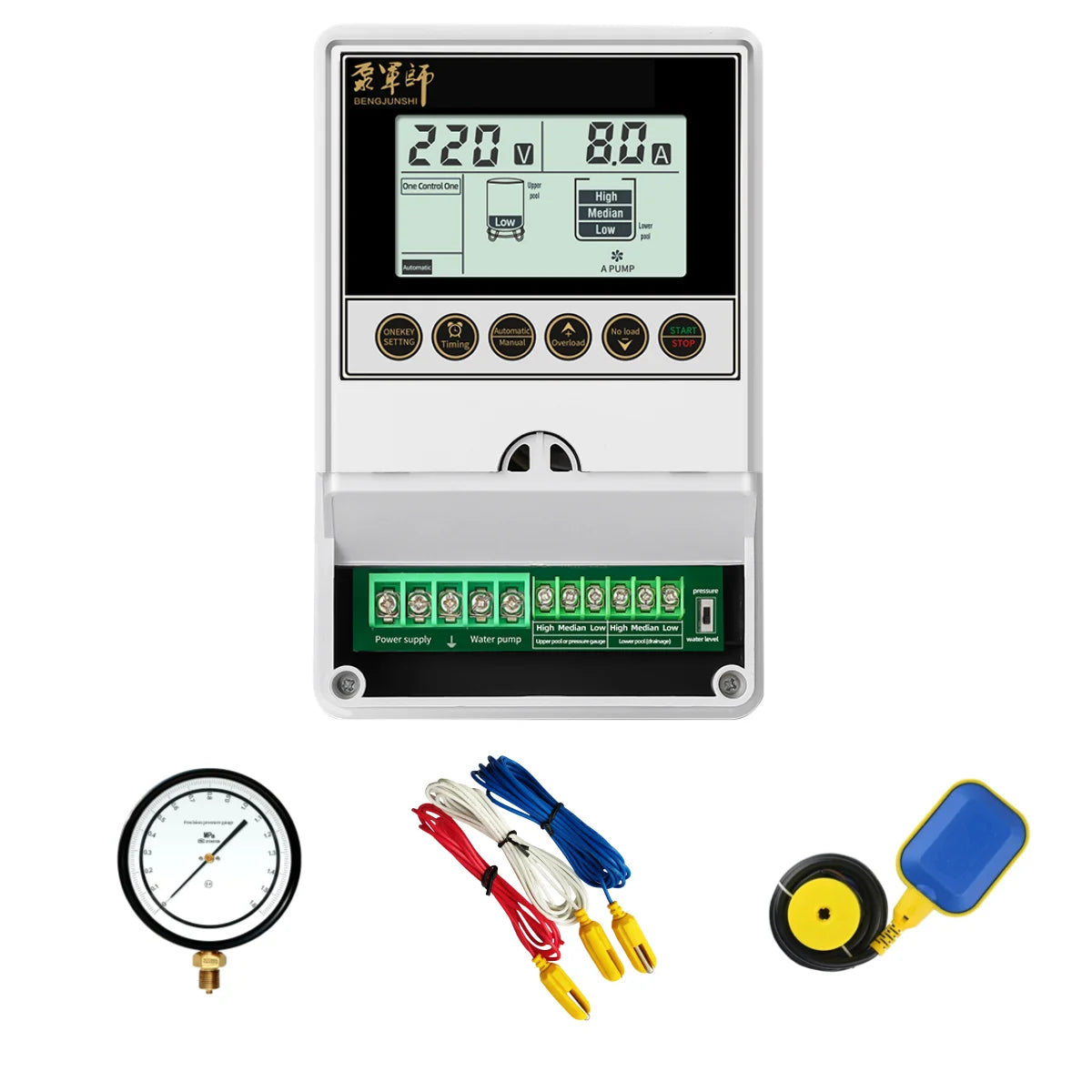 Customized 220v Automatic Single Water Pump Controller 2.2KW 3KW for Home Use