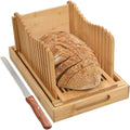 Bamboo Foldable Bread Slicer Wooden Bread Slicer Can Collect Tray Thickness of Homemade Bread MegaBDM