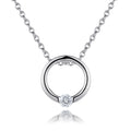 Necklaces Trendy Fashion Colorful Stone Women Jewelry Heart Pendant 925 Silver Necklace
