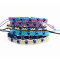Adjustable Lucky Turkish Jewelry Blue Eye Bracelet String Cord Rope Hand Braided Supplier