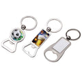 Customized Photo Print Stainless Steel Keychains Sublimation Blank Metal Beer Bottle Opener for Personalized Gifts