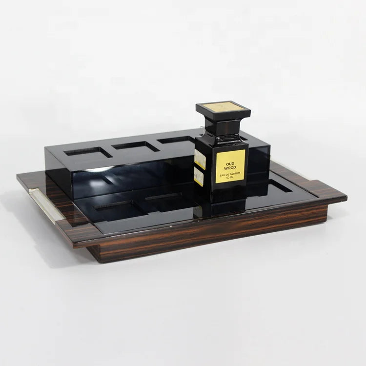 APEX Factory Wholesale High Quality Retail Store Acrylic Perfume Bottle Display Stands Perfume Tray Display Rack