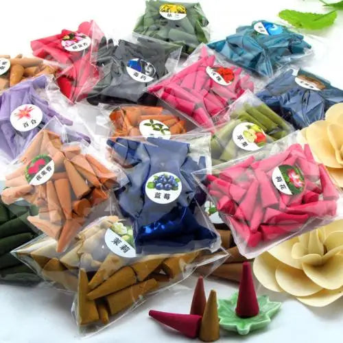 Wholesale Sandalwood Incense 5min Burning burner Incense Cones Purify the air & Different Fragrances for Choice 691521