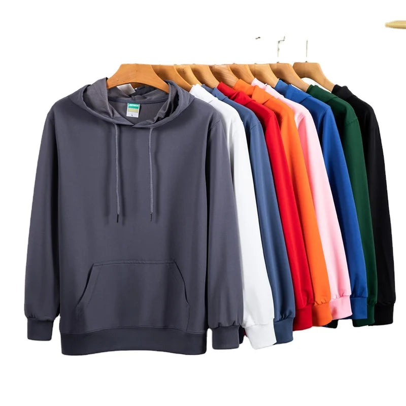 Wholesale New Style Men's Spring/Summer Lightweight Simple Blank Hoodie Add Puff Printing Logo Unisex Hoodies for Men