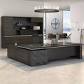 Top Sales Quality Guaranteed Modern Convertible Boss CEO Manager Executive Solid Wooden Office Desk with Extendable Feature