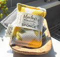 Eco-friendly Bamboo Fiber Kitchen Sponge Scrubber Reusable Rectangle Shape 10x13.5cm Dish & Bowl Cleaning Pad