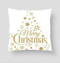 45 x 45 cm Christmas Gold Printing Pillow Case Sofa Throw Cushion Cover Sofa Home Xmas Decor