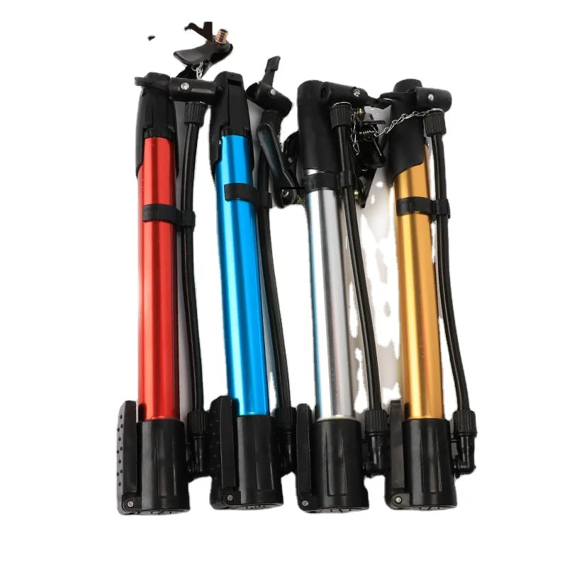 Mini Portable Aluminum Alloy Tire Air Inflator Pump Mountain Bike Bicycle Pump