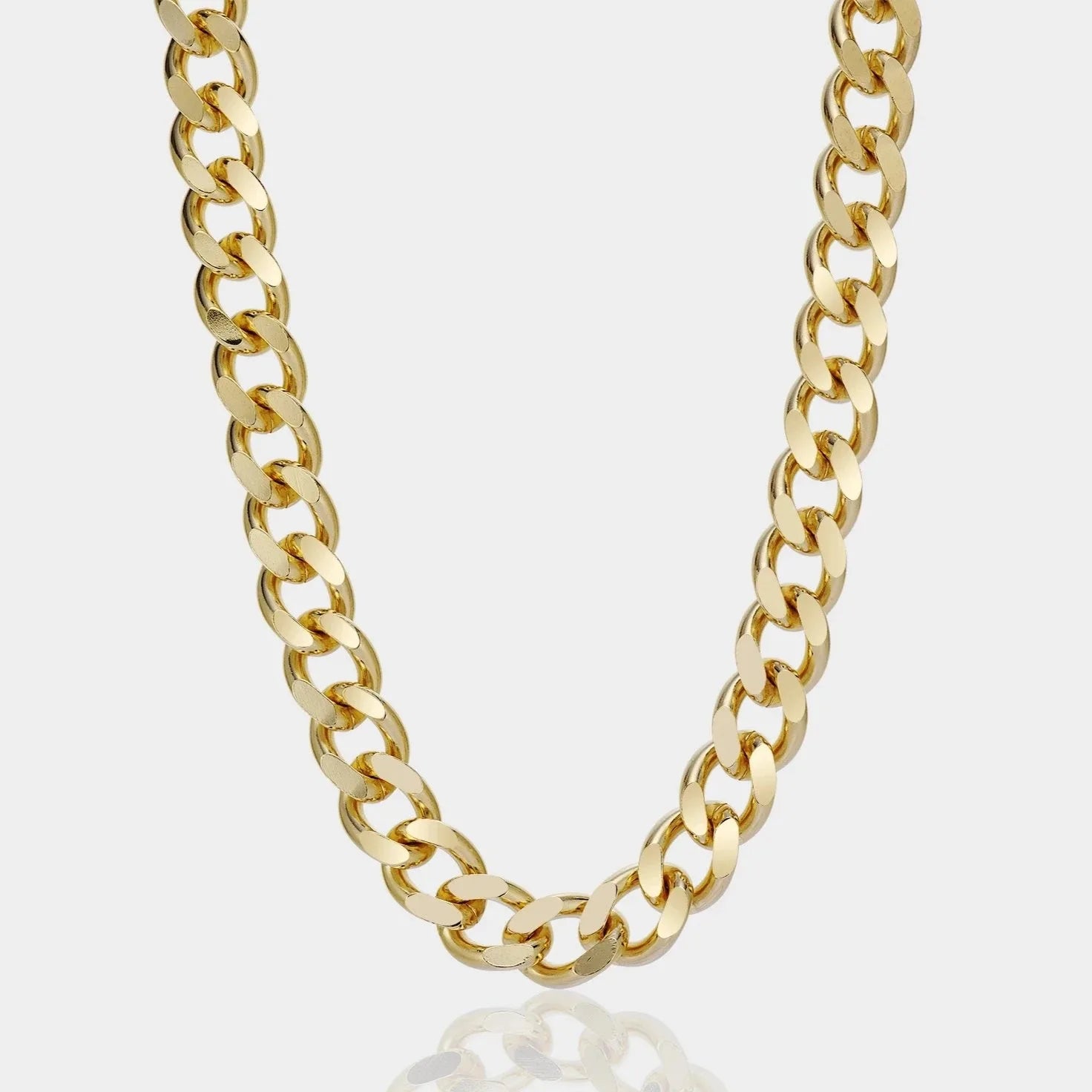 Top Quality Stainless Steel Hips Hops Necklace Jewelry 15mm Solid Gold Miami Curb Cuban Link Chain