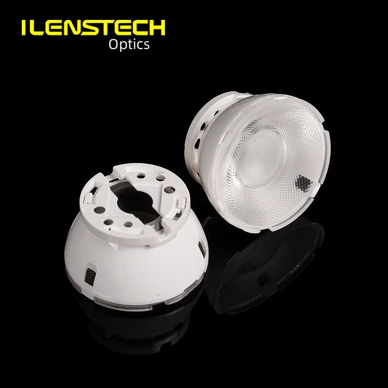 ILENSTECH Newest COB Led Lens 24 Degree 45mm Diameter Pmma Lens with Holder