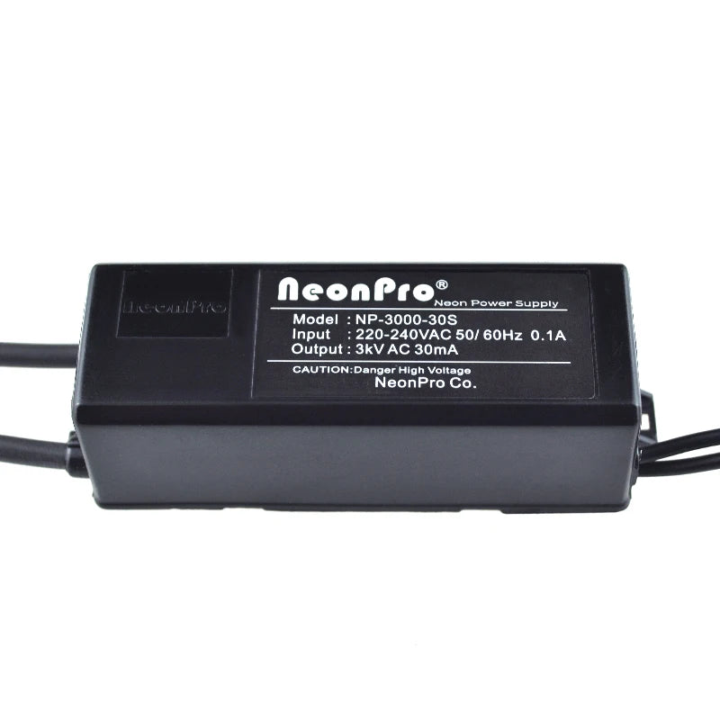 Single Phase NeonPro Neon Transformer 3kv 30mA 3000v 240v Isolation Power Supply for Neon Tubing Use