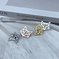 Animal Fox Head Stainless Steel Cufflinks for Wedding Engagement Custom Logo Options Unisex High Mirror Polish