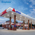 Custom Gas Station and Design Station Pylon Sign Frame Design Gas Station Canopy for Sale MegaBDM