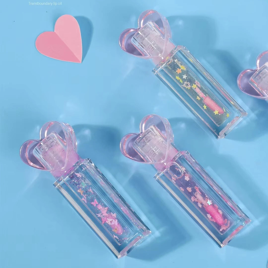 Wholesale Vegan Double Lip Oil Tint Magic Fruit Flavor Private Label Moisturizing Clear Glossy Double Color Changing Lip Gloss