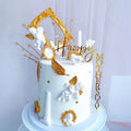 New Design Acrylic Cake Topper Floating Mother Day Happy Birthday Cake Topper Right Angle Cake Topper