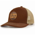 Wholesale Outdoor Custom Duck Brown Mesh Patch Logo 6 Panel 112 Trucker Cap Hat Mens Embroidered 112 Trucker Hats