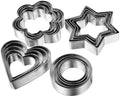 Christmas Easter Heart Cookie Cutters Set Stainless Steel Biscuit Cutter for Kids