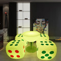 Custom Nightclub Bar Table and Chairs Illuminated Waterproof Furniture for Outdoor Parties and Home Use Color Change Set