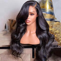 13x4 150% Density  18  Inch Kinky Straight Brazilian Pre Plucked Lace Front Raw Human Hair Wigs