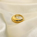 Custom Moroccan Style Stainless Steel Smooth Ring Punk Street Jewelry Nice Bold Finger Ring for Girls