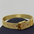 10mm Stainless Steel Bracelets Slide Wristbands Metal Wire Mesh Belt Buckle Bracelet