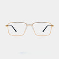 Wholesales Business Metal Optical Glasses for Men Saddle Shape Nose Pads Eyewear Men's Small Square Frame Eyeglasses