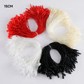 Custom Logo 15cm Length Wax Cotton Rope 1000 Pieces Per Pack Colorful Clothing Hanging Labels