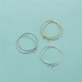 Wholesale Blank Big Circle Earring Findings 925 Sterling Silver Earwire Loop for Jewelry Making