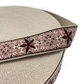 2022 Spring New Color Embroider Bag Strap 2'' Exquisite Pattern Design Flower Polyester Embroidered Strap
